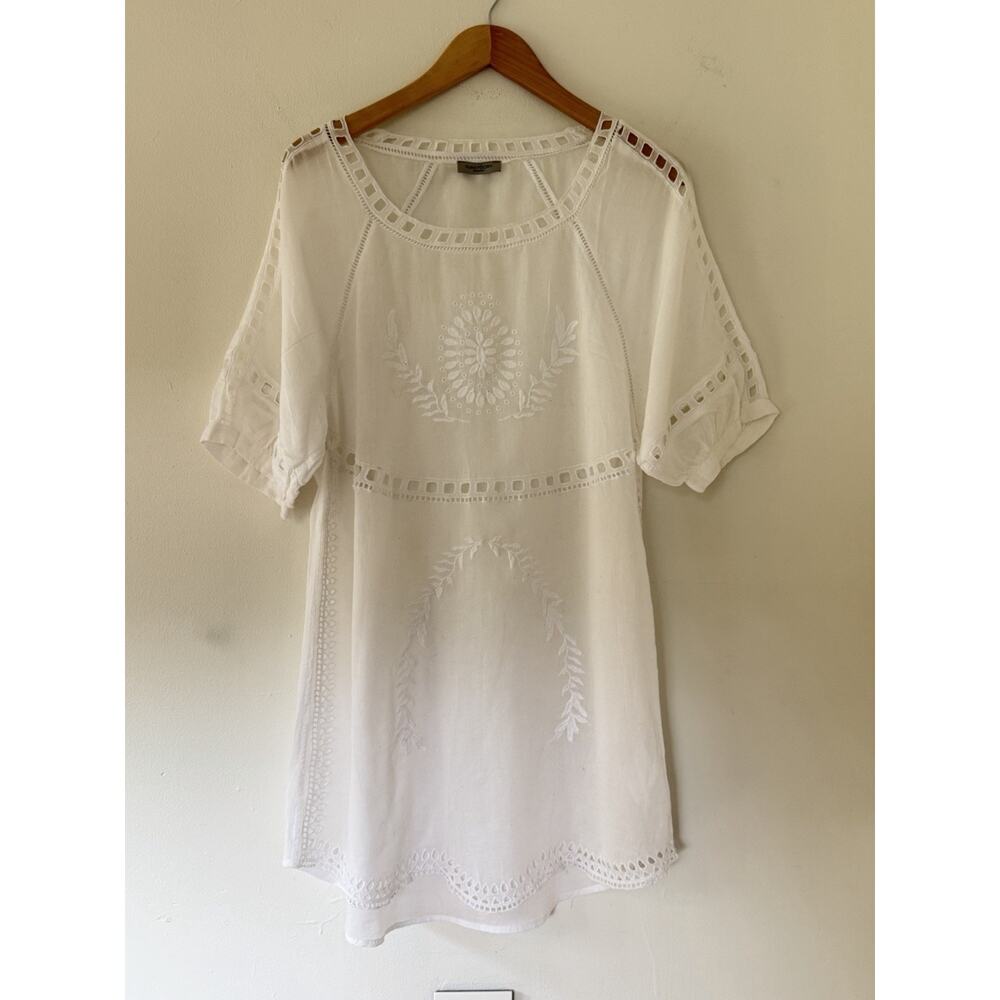 HUNKYDORY Stockholm Sweden 100% Cotton Eyelet Swim Cover Size XS